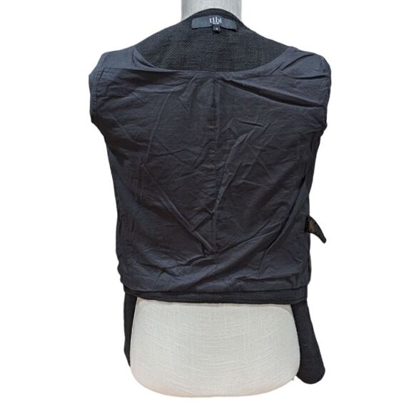 Tibi New York Women's Black Textured Zip Up Blazer Jacket Size 2 - Picture 7 of 10